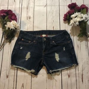 Lucky Brand Jean Shorts size 0/25 Distressed